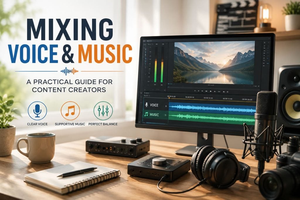 How to Mix Voice and Music in Videos