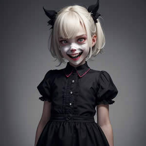 Creepy Little Girl Singing